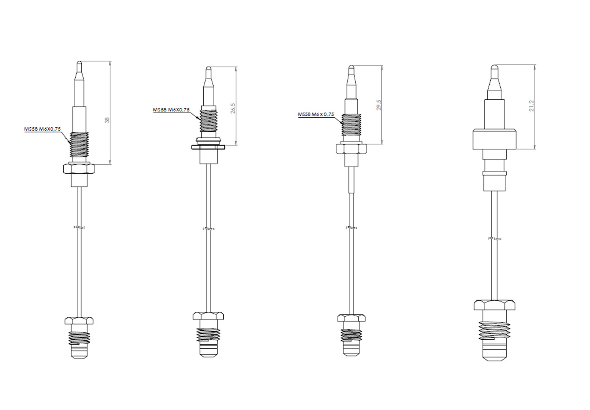Thermocouples Single Wire with Nut Teknik