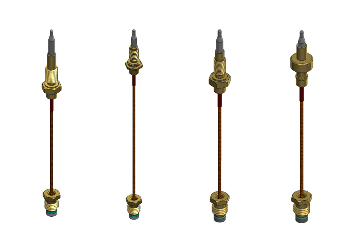 Termocouples Single Wire with Nut 3D